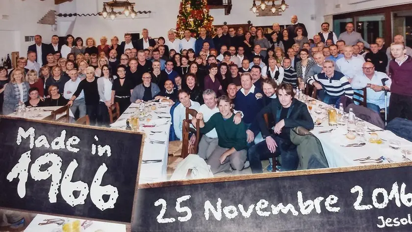 DE POLO - DINO TOMMASELLA - JESOLO - CENA CLASSE 1966