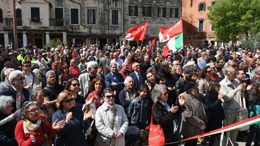 Interpress\M.Tagliapietra Venezia 25.04.2019.- Anniversario della Liberazione d'Italia. Ghetto.