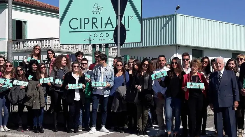COLUCCI - DINO TOMMASELLA - MEOLO - STUDENTI IN VISITA CON ARRIGO CIPRIANI