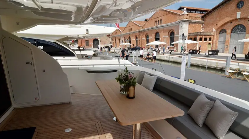 Interpress/GF.Tagliapietra Venezia. 24.06.2018.- Arsenale .Yacht di lusso per il 50¡ anniversario Ferretti