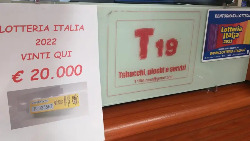 Il biglietto vincente veneduto a Mirano