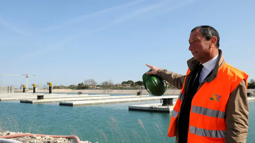 Piergiorgio Baita ai tempi della Mantovani, sui cantieri del Mose
