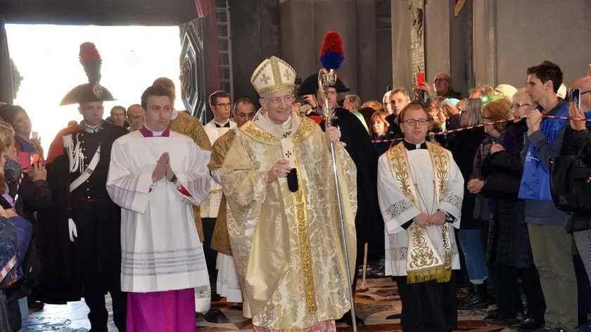 Interpress/Gf.Tagliapietra. 21.11.2017.- Grande affluenza di fedeli alla Madonna della Salute.