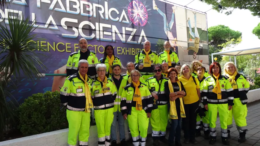 I volontari della Protezione civile alla Fabbrica della scienza di Jesolo