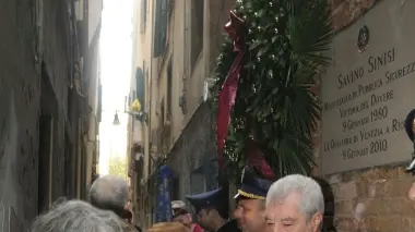 Un momento della cerimonia