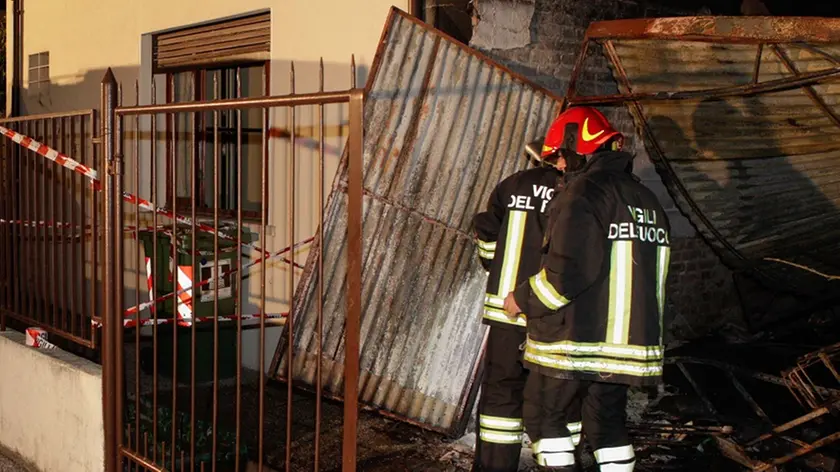 Foto Agenzia Candussi/ Mion/ Marghera via Pallavicino/ Incendio