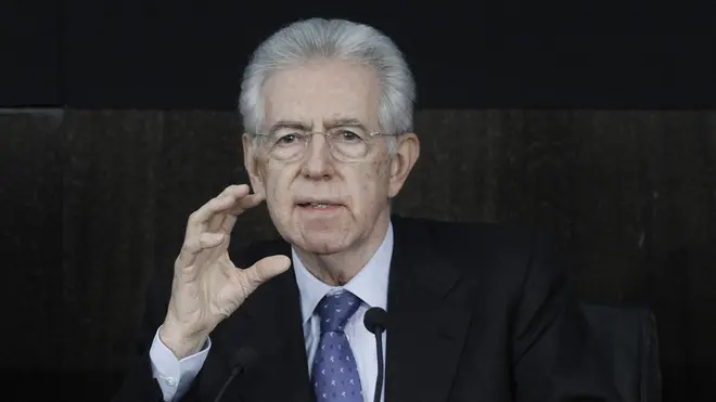 Italian Prime Minister Mario Monti gestures during Government press conference on new financial package laws at Palazzo Chigi in Rome, Italy, 20 January 2012. ANSA//SERENA CREMASCHI