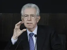 Italian Prime Minister Mario Monti gestures during Government press conference on new financial package laws at Palazzo Chigi in Rome, Italy, 20 January 2012. ANSA//SERENA CREMASCHI