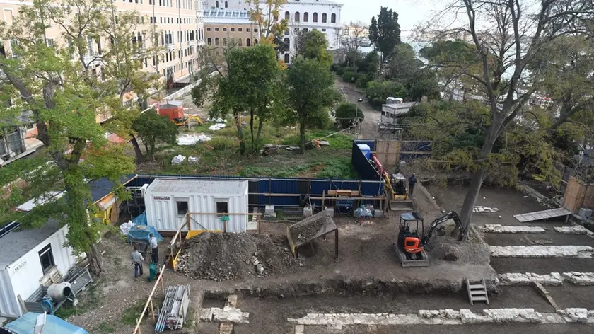 Interpress/M.Tagliapietra Venezia 25.10.2018.- Scavi archeologici, Giardintetti Reali.