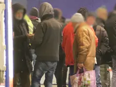 Foto Agenzia Candussi/ Morsego/ Mestre, Stazione FS/ Protesta degli attivisti del centro Rivolta contro la chiusura della stazione ai senzatetto.