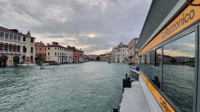 Il Canal Grande deserto durante uno sciopero dei mezzi pubblici