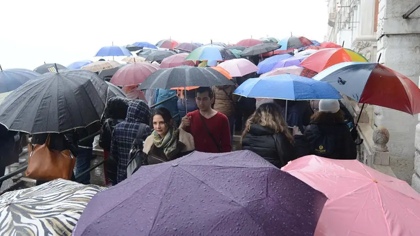 Interpress/Tagliapietra Venezia 02.02.2013.- Carnevale sotto la pioggia.