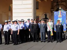 SAN DONA' DI P. - DINO TOMMASELLA -COLUCCI - FIERA DEL ROSARIO - consegna attestato al corpo dei vigili urbani presenti all'alza bandiera