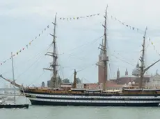 Caiaffa Interpress/M.Tagliapietra Venezia 08.06.2012.- Festa della Marina Militare in presenza del Presidente della Repubblica Giorgio Napolitano. Piazza San Marco. Amerigo Vespucci