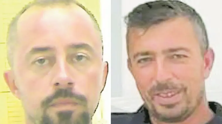 A sinistra Miri Gurra e a destra la vittima, Ilir Dervishi