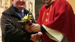 Giuseppe Pistolato con don Danilo Barlese