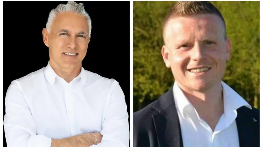 I due candidati sindaco: Alessio Boscolo e Andrea Saccarola
