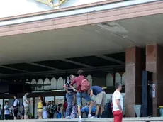 Agostini Venezia 22.07.2011.- Sciopero autobus e treni. Stazione Santa Lucia.- Interpress Agostini Venezia 22.07.2011.- Sciopero autobus e treni. - Interpress