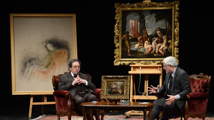 Philippe Daverio sul palco del teatro Goldoni