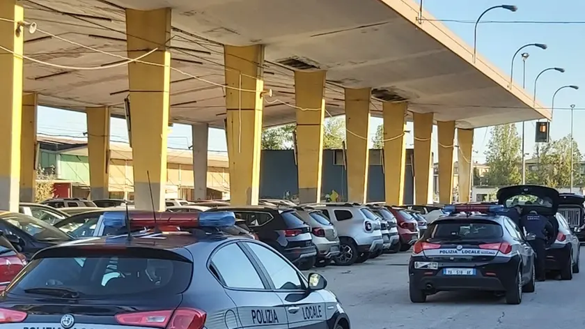 L'intervento dei vigili