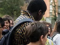 10/09/2018 Torino, apertura anno scolastico. Primo giorno di scuola per gli studenti delle elementari e medie dell' istituto coprensivo Peyron