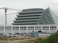 Il cantiere del nuovo ospedale di Zelarino