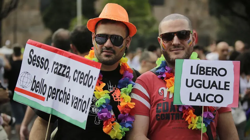 Foto Vincenzo Livieri - LaPresse .13-06-2015 - Roma - Italia .Cronaca.Gay Pride 2015.Photo Vincenzo Livieri - LaPresse .13-06-2015 - Rome - Italy .News.Gay Pride 2015.