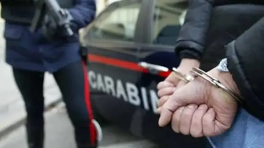 L'arresto da parte dei carabinieri