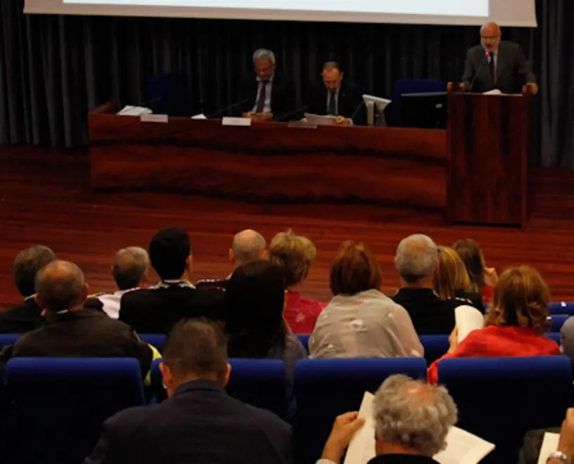 Agenzia Candussi, giornalista Favarato. Commissione Parlamentare d'inchiesta sulle attività illecite connesse al riciclo dei rifiuti e su illeciti ambientali ad esse correlati, presso Auditorium Centro Servizi Città Metropolitana Venezia, Mestre.