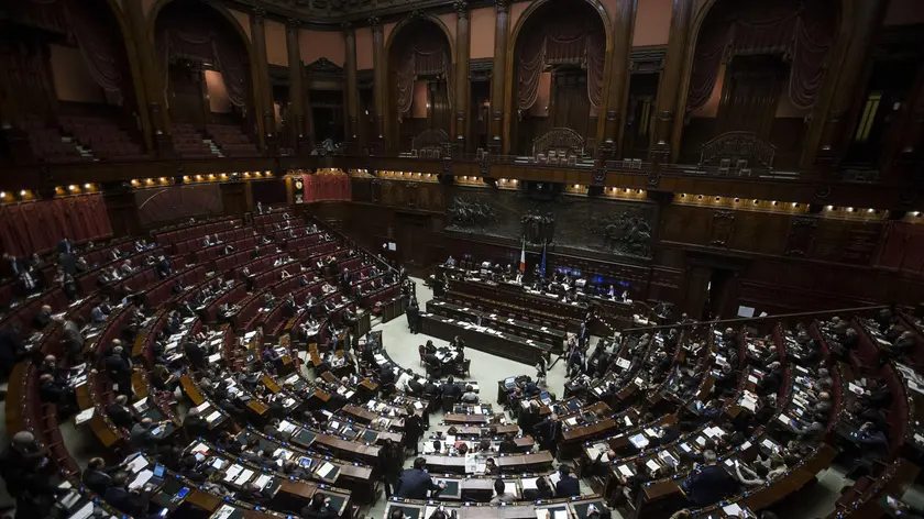 L'aula di Montecitorio, sede della Camera dei Deputati