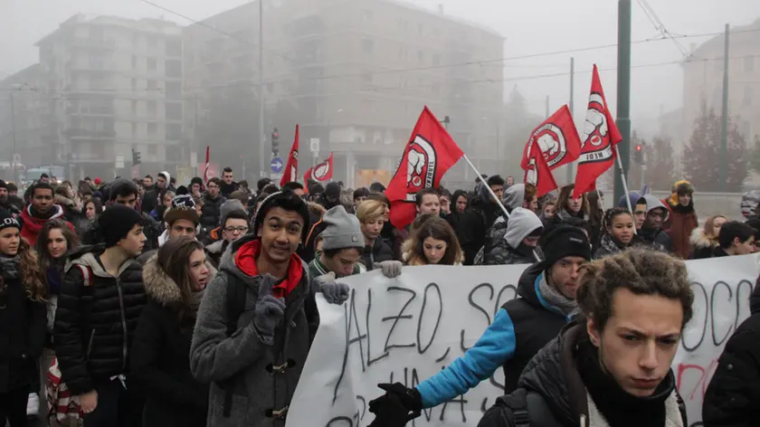 Manifestazione degli studenti organizzata dal Comitato Studenti Medi per le vie di Mestre