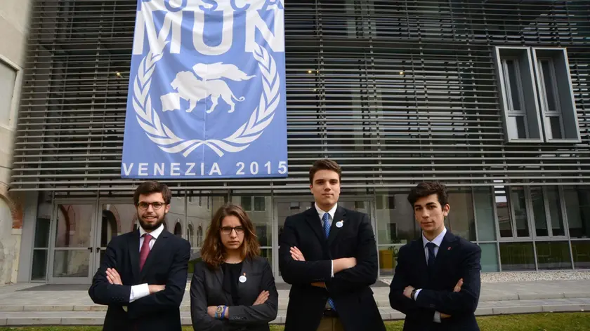 Foscamun: da sinistra, Pietro Haas, Francesca Da Ros, Lorenzo Rubbini, Lorenzo Marzo Magno