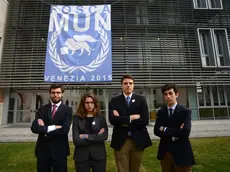 Foscamun: da sinistra, Pietro Haas, Francesca Da Ros, Lorenzo Rubbini, Lorenzo Marzo Magno