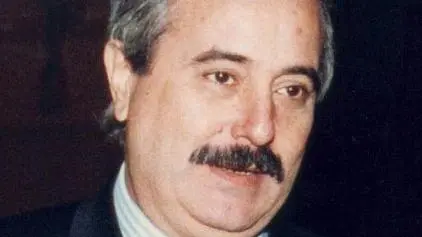 FOTO DI ARCHIVIO DI GIOVANNI FALCONE INSIEME A PAOLO BORSELLINO.*************** TRADUZIONE ***************FOTO DI ARCHIVIO DI IL GIOVANNI FALCONE INSIEME UN PAOLO BORSELLINO.