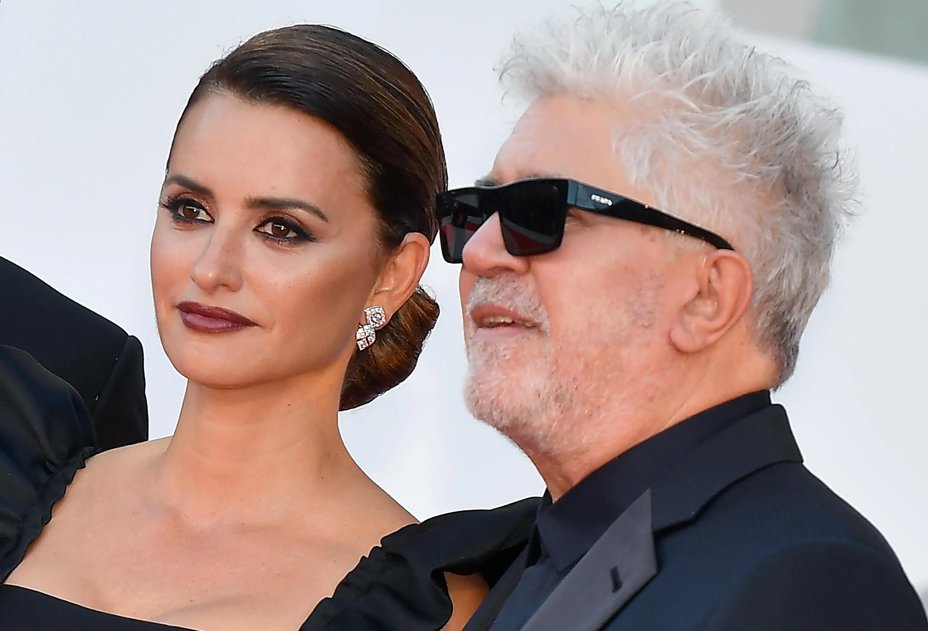 Spanish actress Penelope Cruz (L) and Spanish filmmaker Pedro Almodovar arrive for the opening ceremony and screening of 'Madres paralelas' at the 78th annual Venice International Film Festival, in Venice, Italy, 01 September 2021 The movie is presented in the official competition 'Venezia 78' at the festival running from 01 to 11 September 2021. ANSA/ETTORE FERRARI