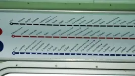 Uno dei cartelli da installare sui vaporetti