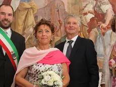 ALLEGRANZI MOGLIANO MATRIMONIO VILLA TORINI AL GRIS, IN FOTO GLI SPOSI GIULIANA TOCHET E ELIO PETTENO'