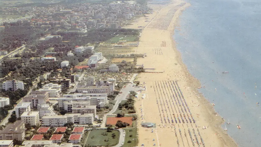 Una veduta di Bibione dall'alto