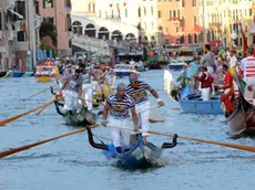 Interpress/Mazzega Venezia, 03.09.2017.- Regata Storica , i vincitori gondolini Rudie Igor Vignotto