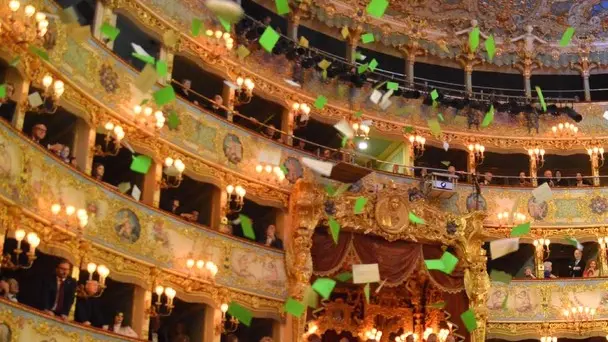 Interpress/gf.Tagliapietra.TEATRO LA FENICE. UN BALLO IN MASCHERAVOLANTINAGGIO IN SALA