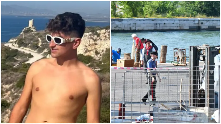 Marco Salvagno, 21 anni, e il luogo dell'incidente sul lavoro