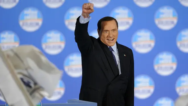 07/02/2013 Roma, campagna elettorale di Silvio Berlusconi per le elezioni politiche 2013