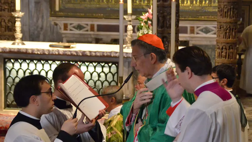 Interpress/ Gf:Tagliapietra. Basilica di San Marco." Giubileo" il Patriarca Francesco Moravia chiude la Porta Santa.