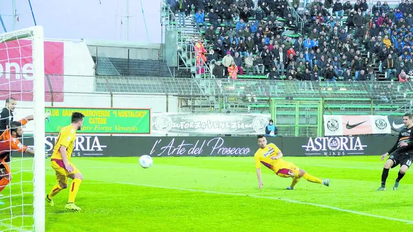 Interpress\M.Tagliapietra Venezia 25.03.2018.- Calcio Venezia-Cittadella. 2° Gol Venezia, Geijo.