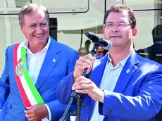 Il sindaco di Venezia Luigi Brugnaro con l'assessore Renato Boraso