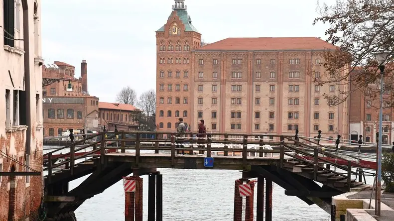 Interpress\M.Tagliapietra Venezia 20.01.2018.- Ponte Molin a San Basilio.