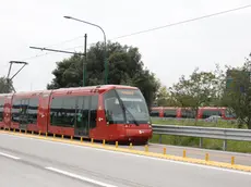 agenzia candussi, varie foto tram su ponte libertà e rotonda San giuliano