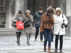 Francica Venezia 01.02.2012.- Neve e freddo a Venezia. Piazza San Marco.- Interpress/M.Tagliapietra
