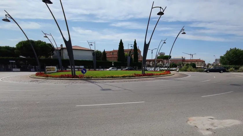 Il luogo dell'incidente, proprio all'uscita del pronto soccorso Chioggia - Incidente mortale avvenuto nella notte Mestre, 08/08/2021 Lorenzo Pòrcile