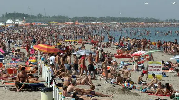 La spiaggia libera di Sottomarina